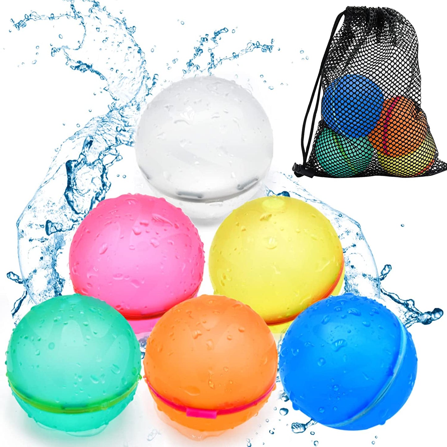Electro Gadget Hub™ Reusable Water Balloons (12 pcs)